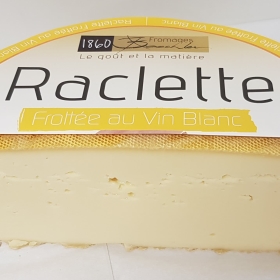 Fromage à raclette frotté au vin blanc